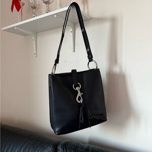Rebecca Minkoff Black Leather Shoulder Bag